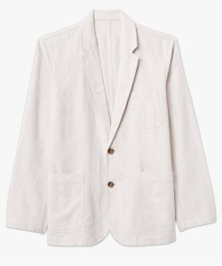 Veste de costume homme en lin mélangé[MISSING]